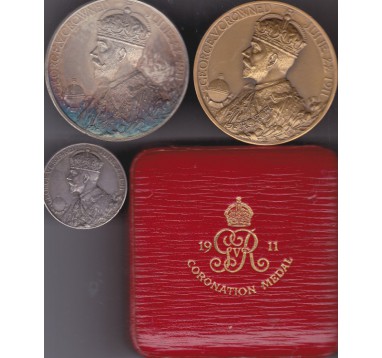 1911 год. Коронация Георга V (официальные медали)