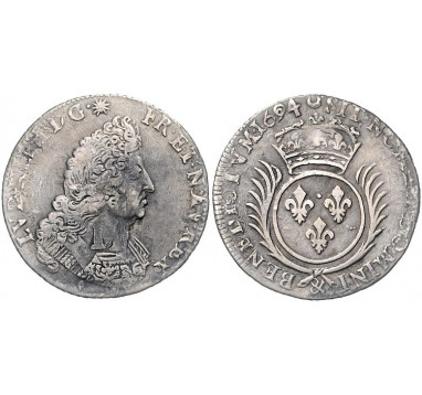 1694г. Франция. 1\4 экю.