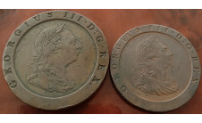 1797г. Великобритания. Лот из 2-х монет.