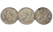 1869-1871г.г. Бельгия. 5 франков