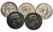 1908-1912г.г. Пруссия. Лот из 3-х марок