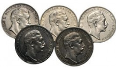 1908-1912г.г. Пруссия. Лот из 3-х марок