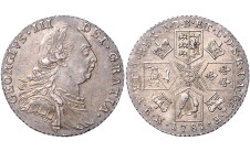 1787г. Великобритания. Георг III, шиллинг БЕЗ ТОЧКИ!