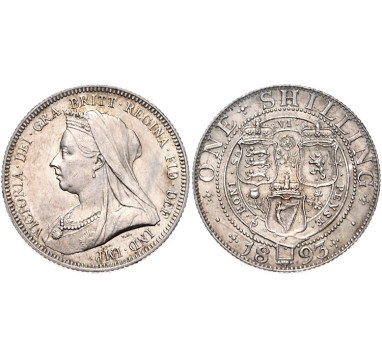 1893г. Великобритания. Шиллинг