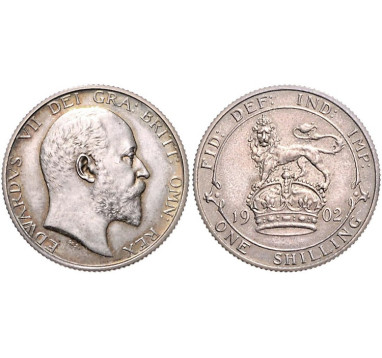 1902г. Великобритания. Шиллинг