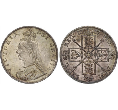 1887г. Великобритания. Двойной флорин
