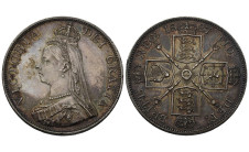 1887г. Великобритания. Двойной флорин