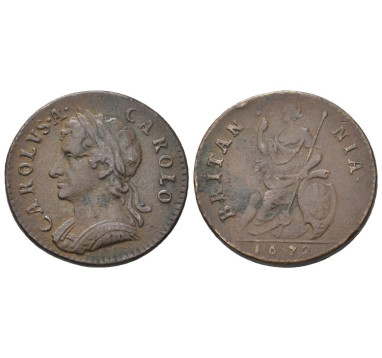 1672г. Англия. фартинг