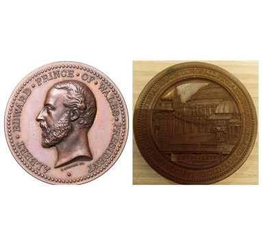 1874 год. Великобритания. Наградная медаль международной выставки в Лондоне.