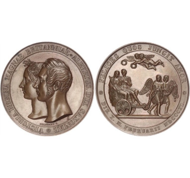 1840г. Великобритания. Свадьба Королевы Виктории и Принца Алберта.