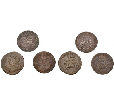 1712-1713г.г. Герцогство Барбант. Лот из3х лир