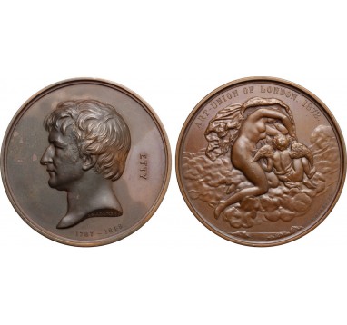 1872 год. WILLIAM ETTY: LAUDATORY MEDAL