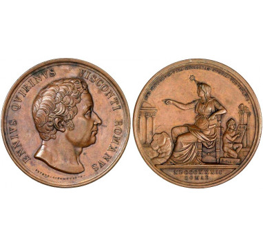 1832г. Ватикан.  Медаль в честь Эннио Квирино Висконти.