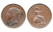 1854г. Виктория. 1/2 пенни