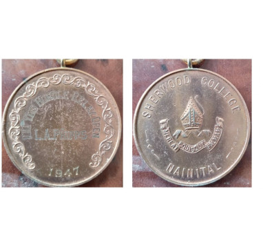 1947г. Шервуд Коледж. Индия. Наградная медаль.