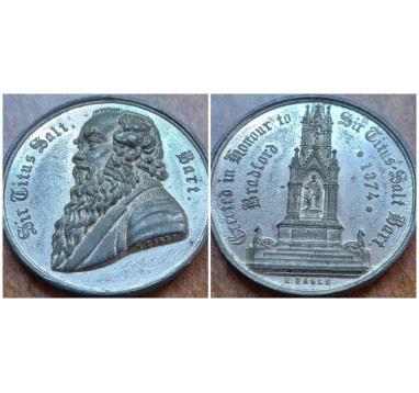 1874 год. Великобритания. Сэр Титус Солт. Монумент.