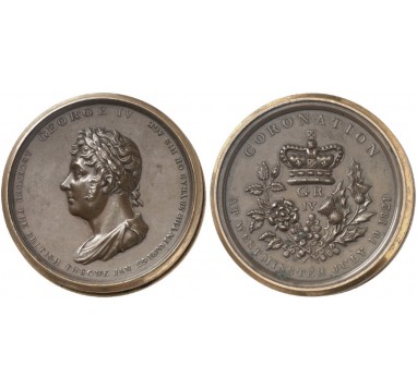 1821 год. Коронация Георга IV (медаль-бокс)