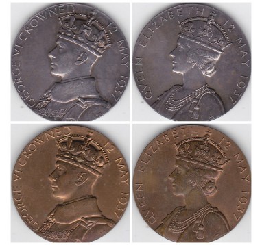 1937 год. Коронация Георга  VI. Официальные медали